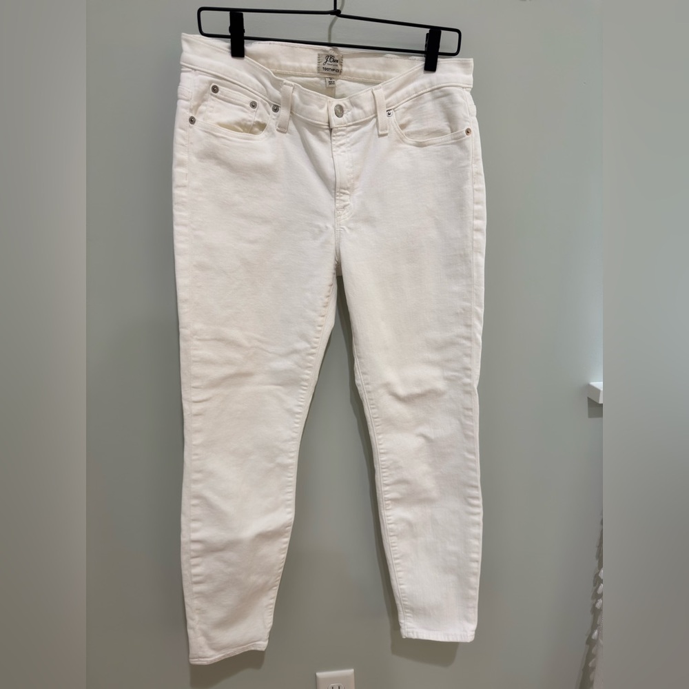 J. Crew Women's White Toothpick Skinny Jeans